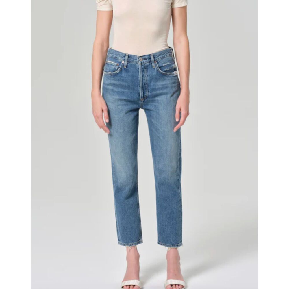 AGOLDE Riley High‎ Rise Straight Denim Frequency Sz 29